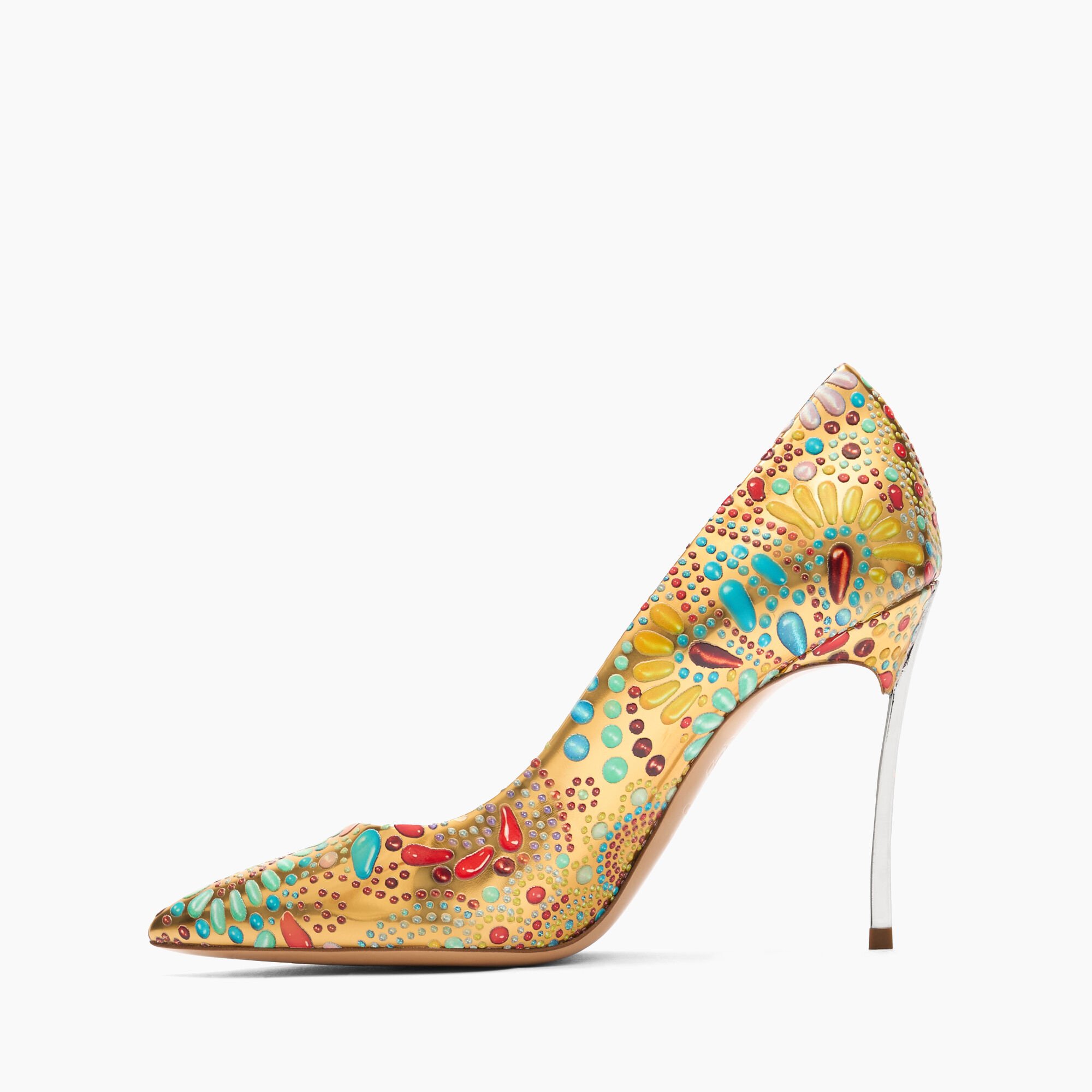 Casadei Blade Nuggets Pumps Gold 1F002J100MNUGGE