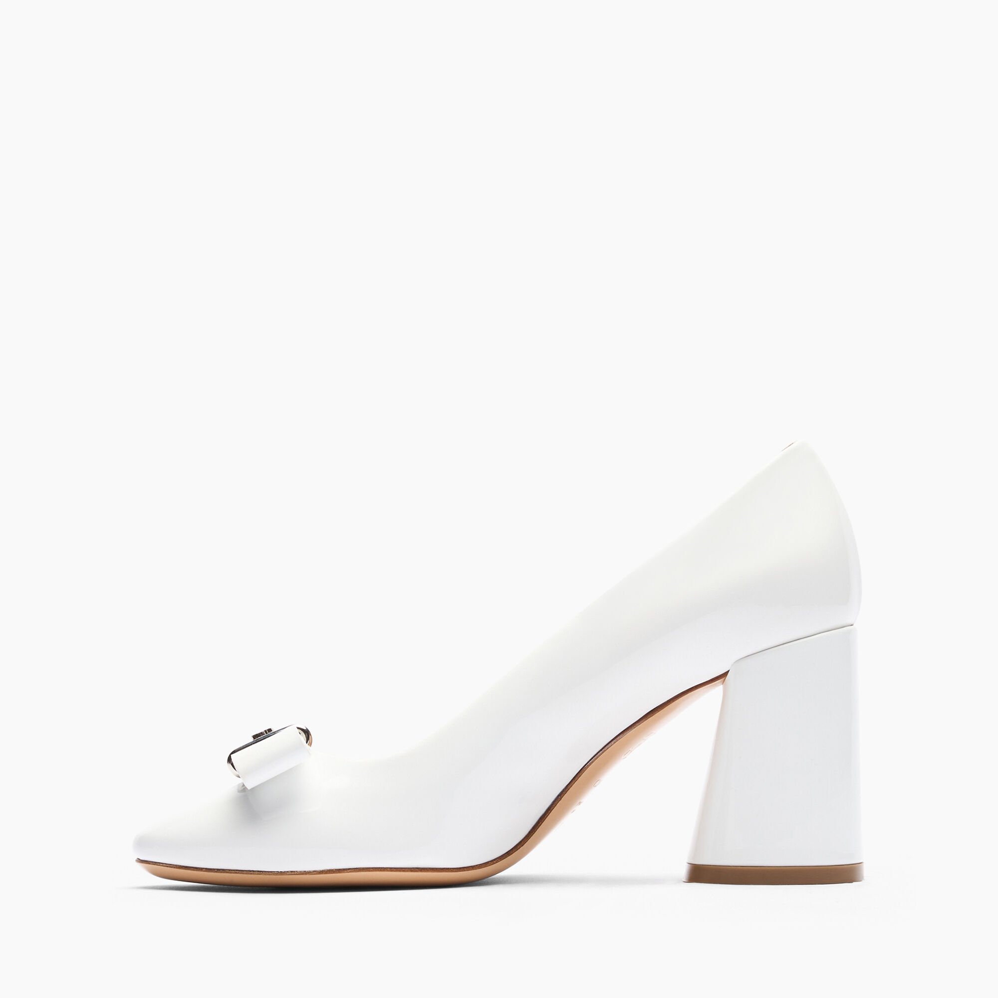 Casadei Cleo Patent Leather Pumps White 1F996J0801C2623