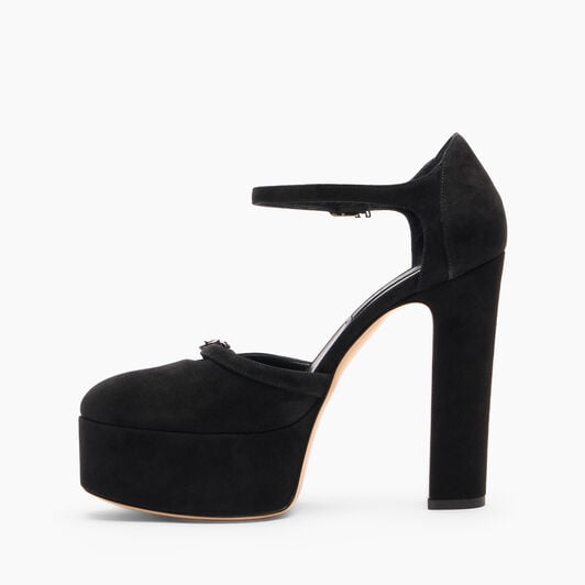 Casadei Patty Platforms Black 1H046A1301CAMOS Casadei Patty Platforms Black 1H046A1301CAMOS