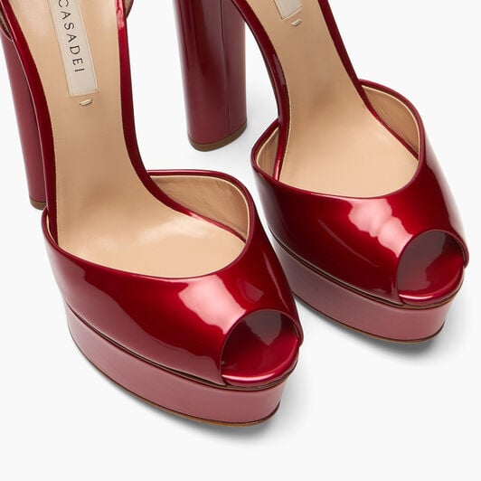 Casadei Flara Platform Samurai Ultrared 1L287Y1401SAMUR Casadei Flara Platform Samurai Ultrared 1L287Y1401SAMUR