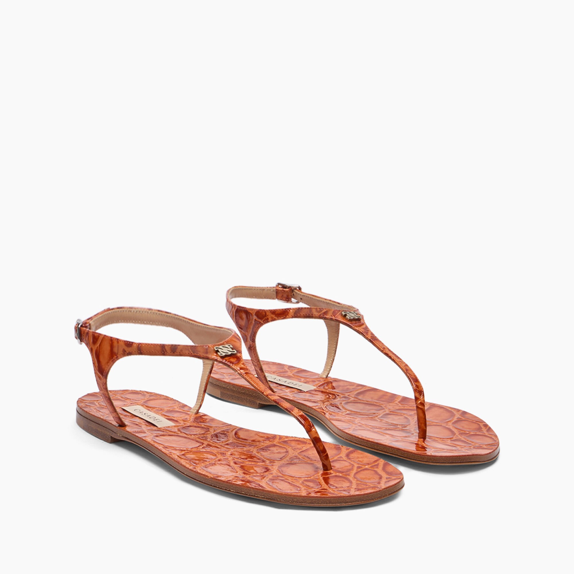 Casadei Jurassic Thong Sandals Paprika 1N232J0101C2663
