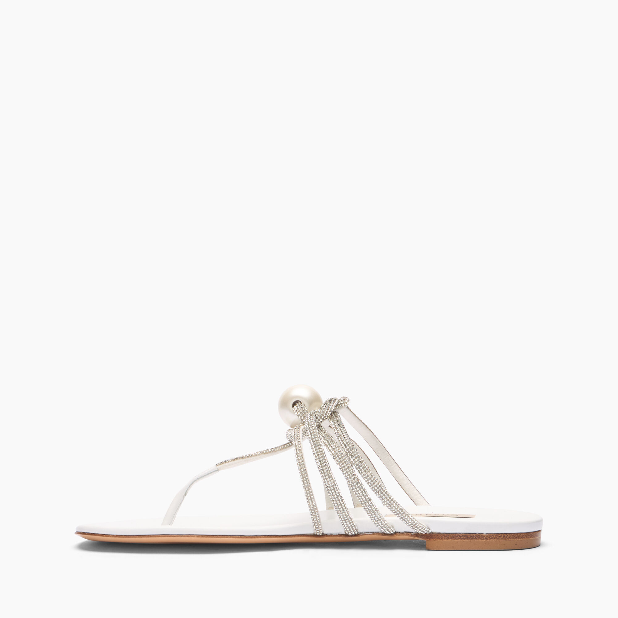 Casadei Labuan Flats White and Crystal 1N231J0101LABUN