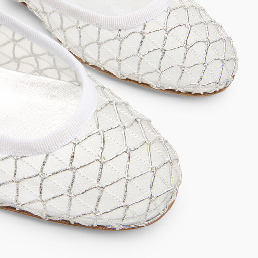 Casadei Sifnos Ballet Flat Silver 1A304B0101C2935