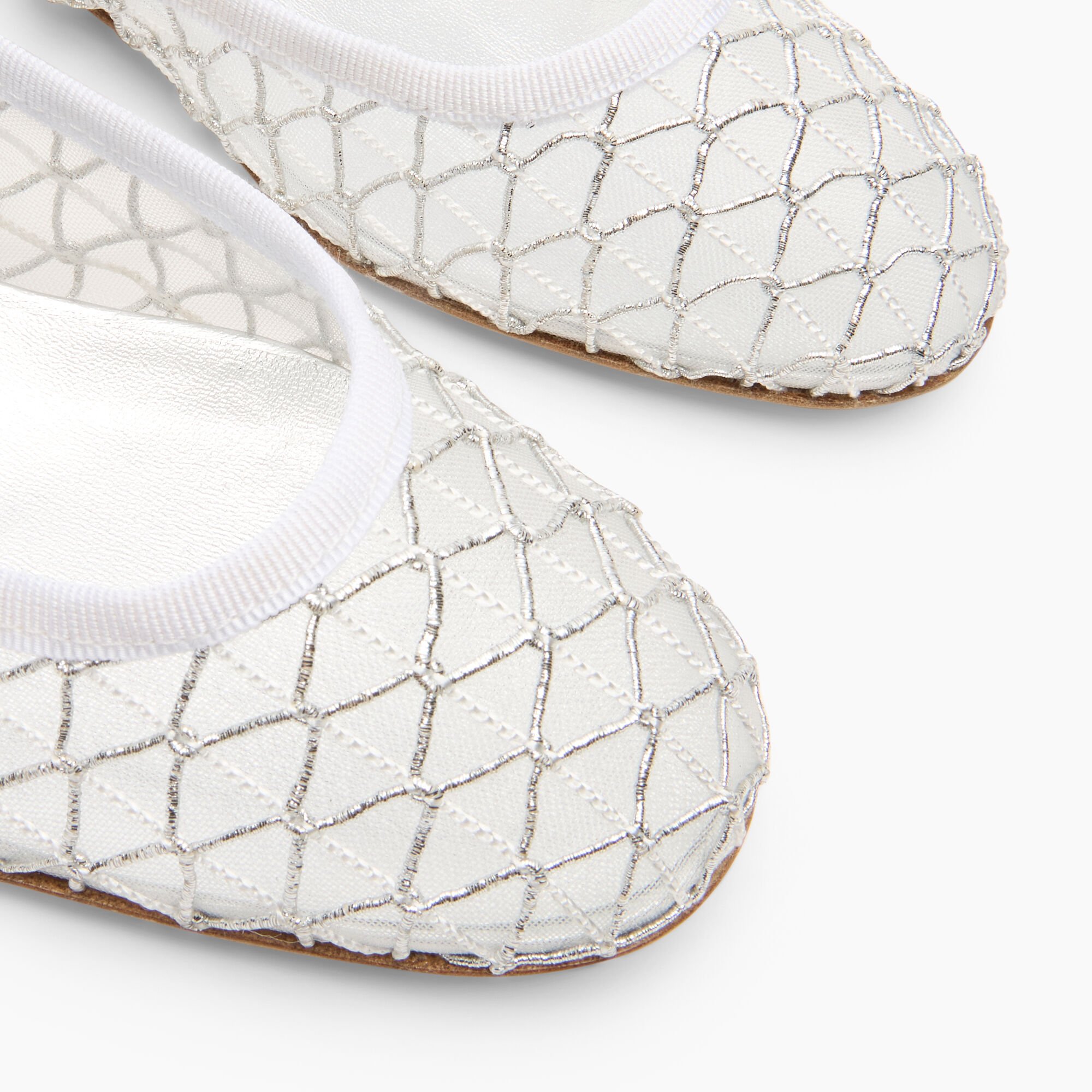 Casadei Sifnos Ballet Flat Silver 1A304B0101C2935