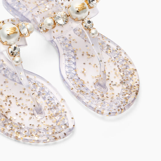 Casadei Jelly Flat Ice/gold 2Y268B0101BECPE