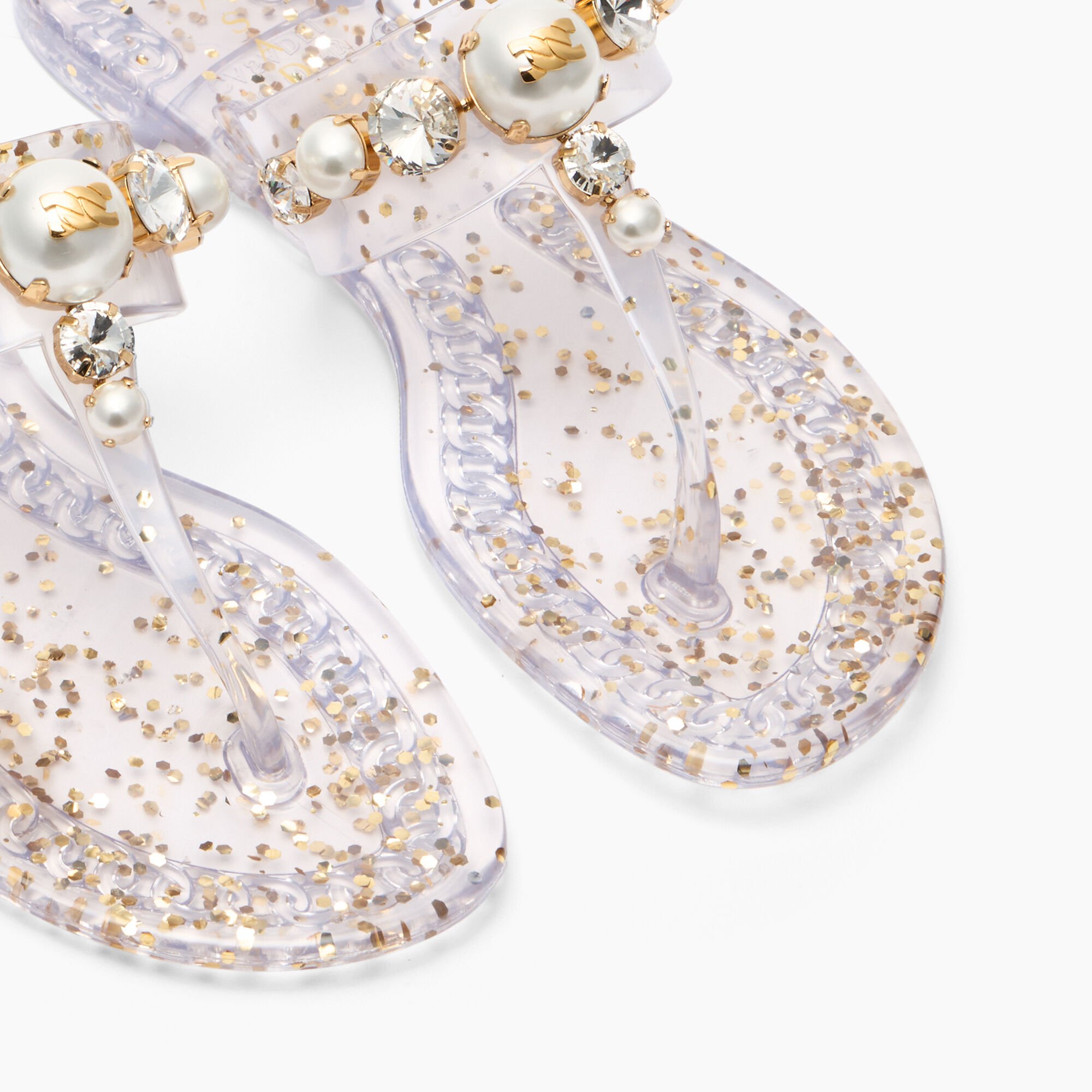 Casadei Jelly Flat Ice/gold 2Y268B0101BECPE