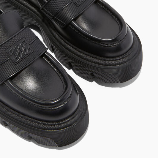 Casadei Generation C Leather Loafer Black 2D243W040NC1063