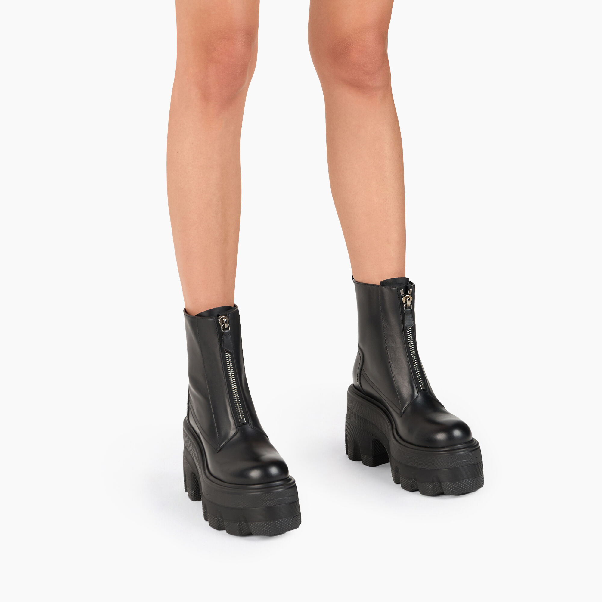  Maxxxi Zipped Leather Ankle Booots Black 2R500Y070NC1563