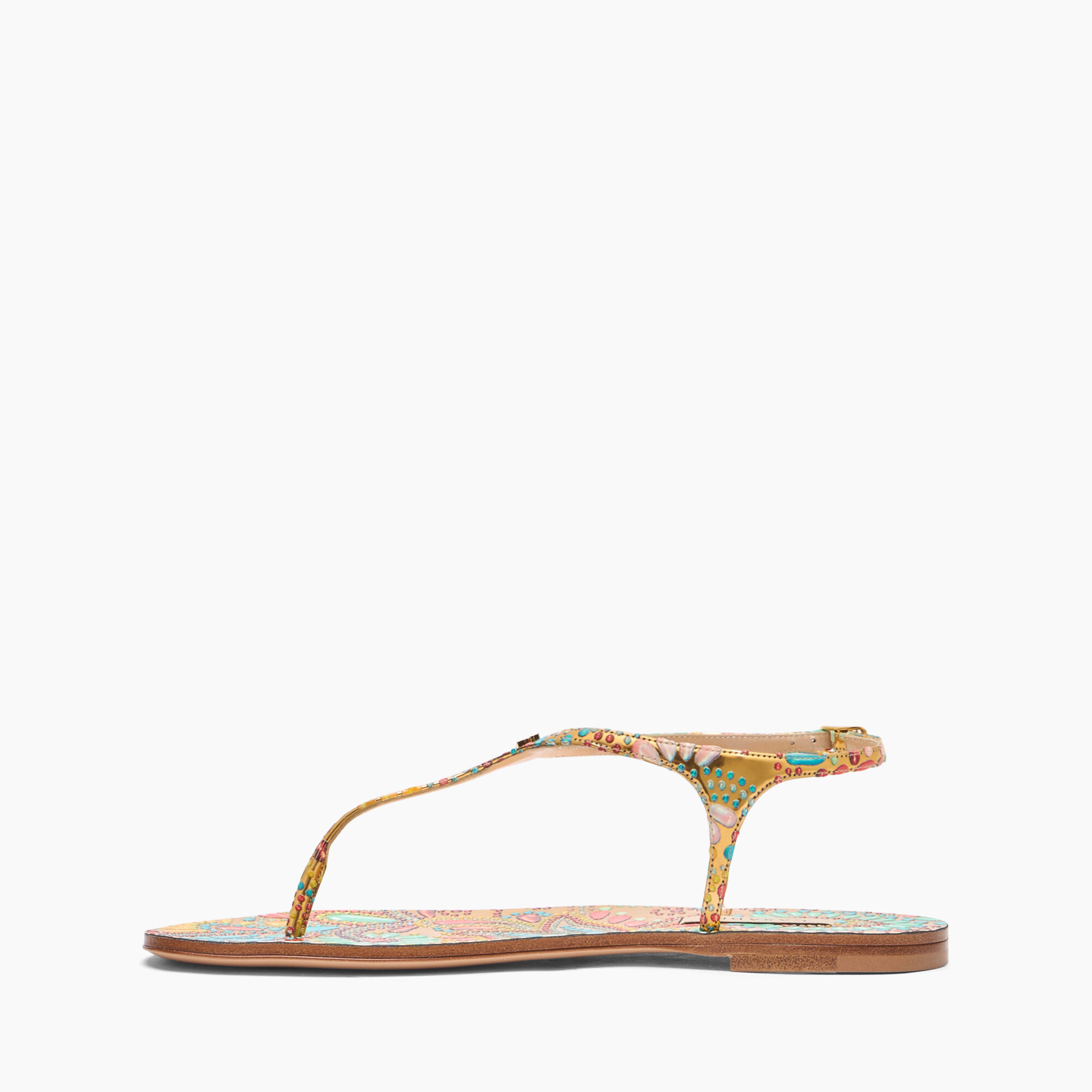 Casadei Nuggets Thongs Gold 1N233J0101NUGGE