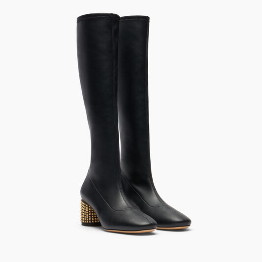 Casadei Goldmember To The Knee Black 1S383A0501C2899