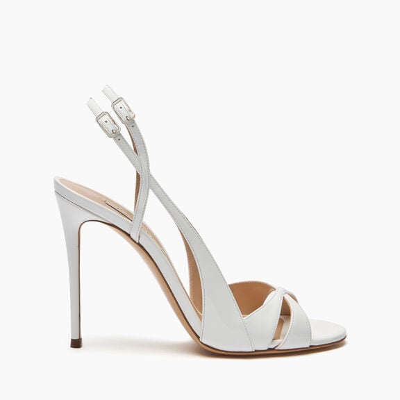 Casadei صندل Julia Samurai Double Belts White 1L414B1001TIFFA Casadei صندل Julia Samurai Double Belts White 1L414B1001TIFFA