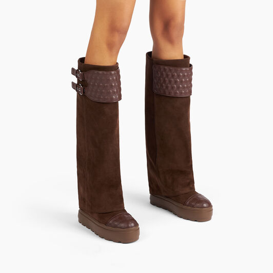  Maison Lab Double Face Suede Boots Cocoa Sella 2S356Y0801C2573