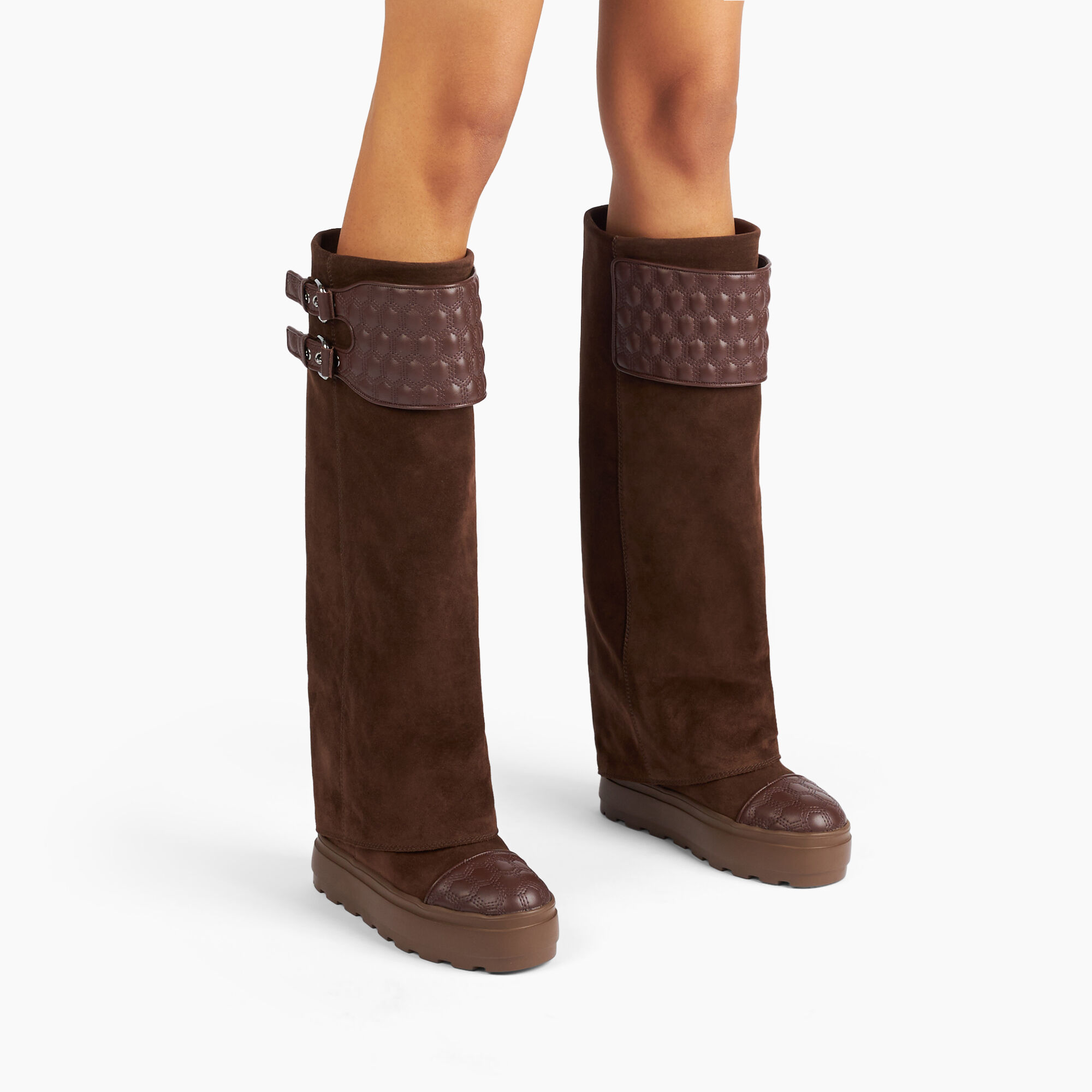 Maison Lab Double Face Suede Boots Cocoa Sella 2S356Y0801C2573