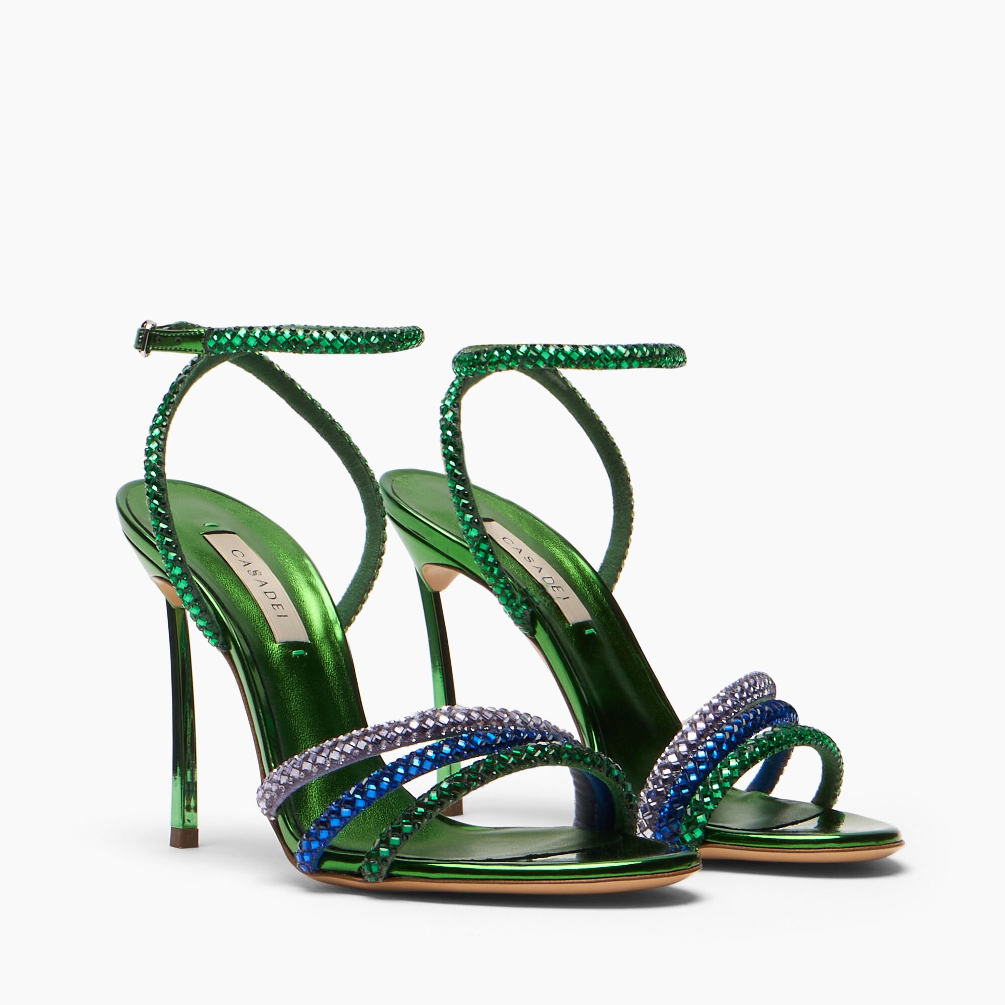 Casadei Blade Sandalia Andromeda Emerald 1L446B100MC2966 Casadei Blade Sandalia Andromeda Emerald 1L446B100MC2966