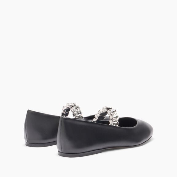 Casadei حذاء باليرينا كريستال Black 1A283J0101C2675 Casadei حذاء باليرينا كريستال Black 1A283J0101C2675