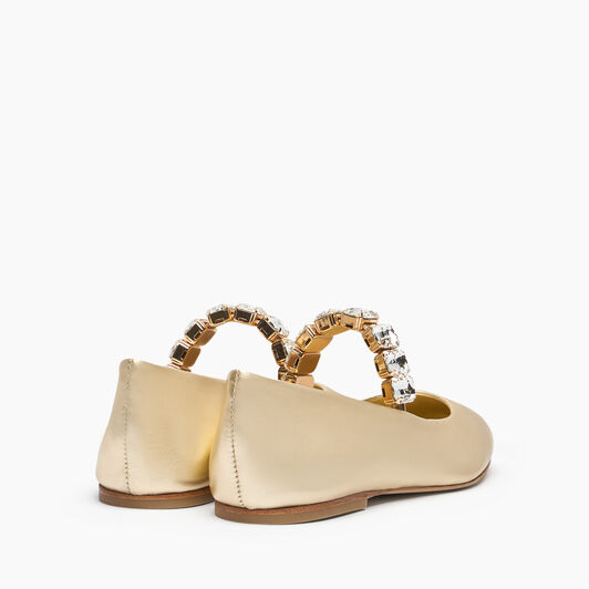 Casadei Flash Ballet Flats Platino 1A283J0101C2677