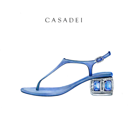 Casadei Belle Epoque Sandal Denim 1N253B0301C3021