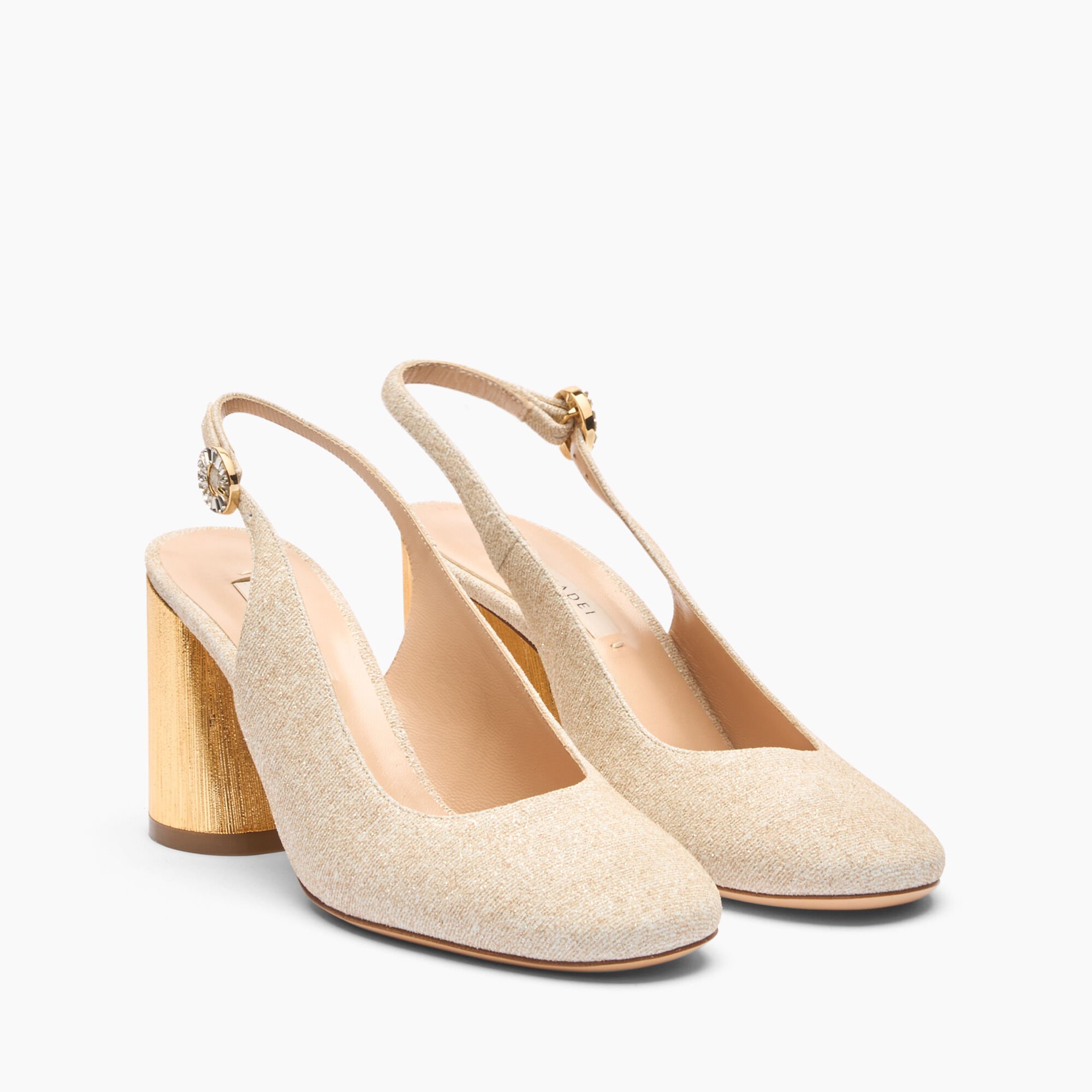 Casadei Opera Cleo Bellagio Slingbacks Gold 1G641J0801C2658