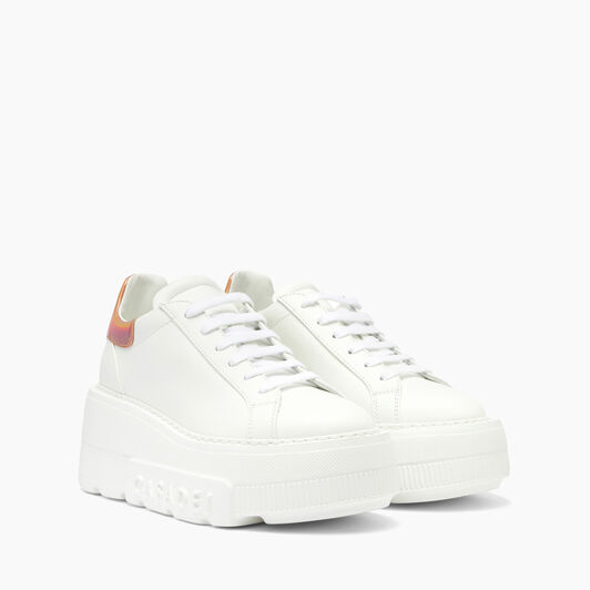 Casadei Nexus Flash Sneakers White and Rose Gold 2X946V0701C2340