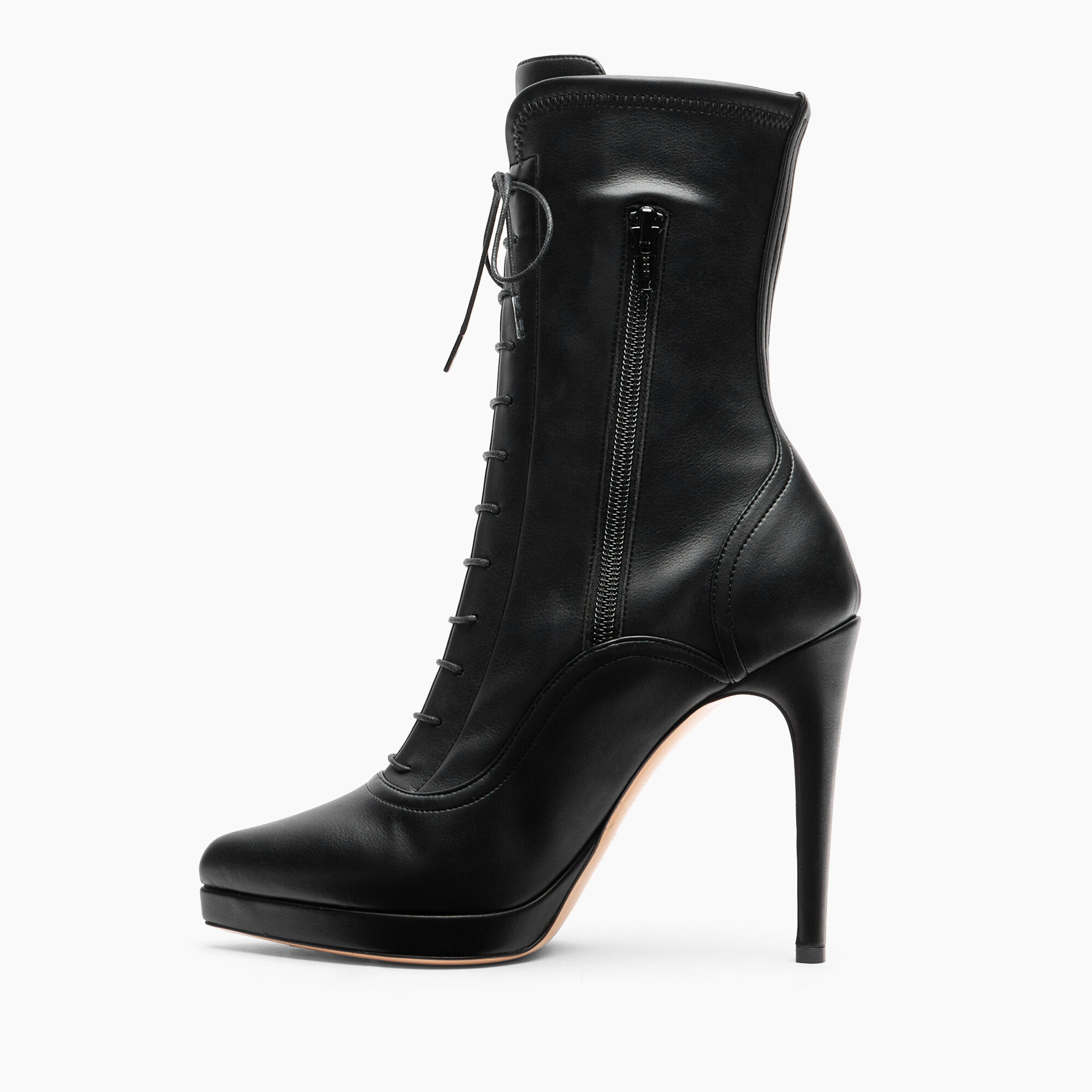 Casadei Michelle Laced Platform Ankle Boots Black 1R494Y1001LABRE