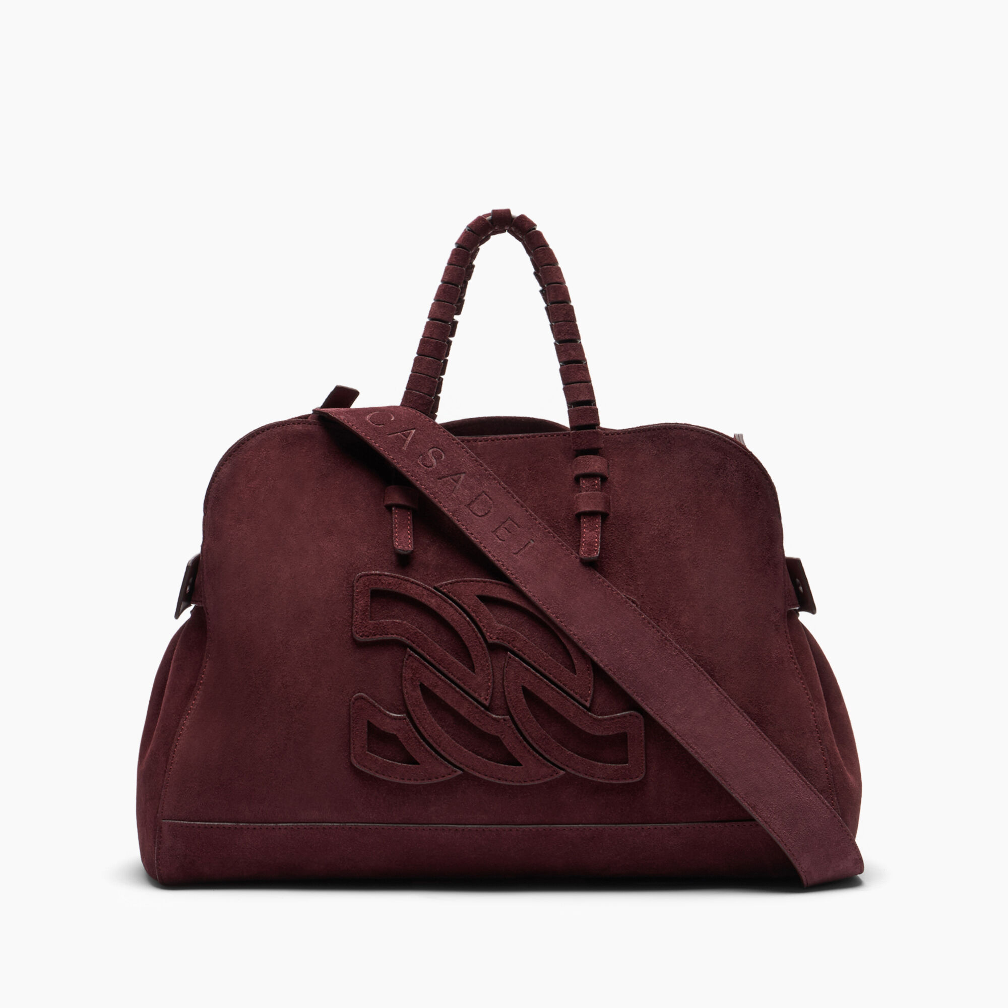 Casadei Park Avenue Velour Bag Amarena 3W485A0000PAKVL