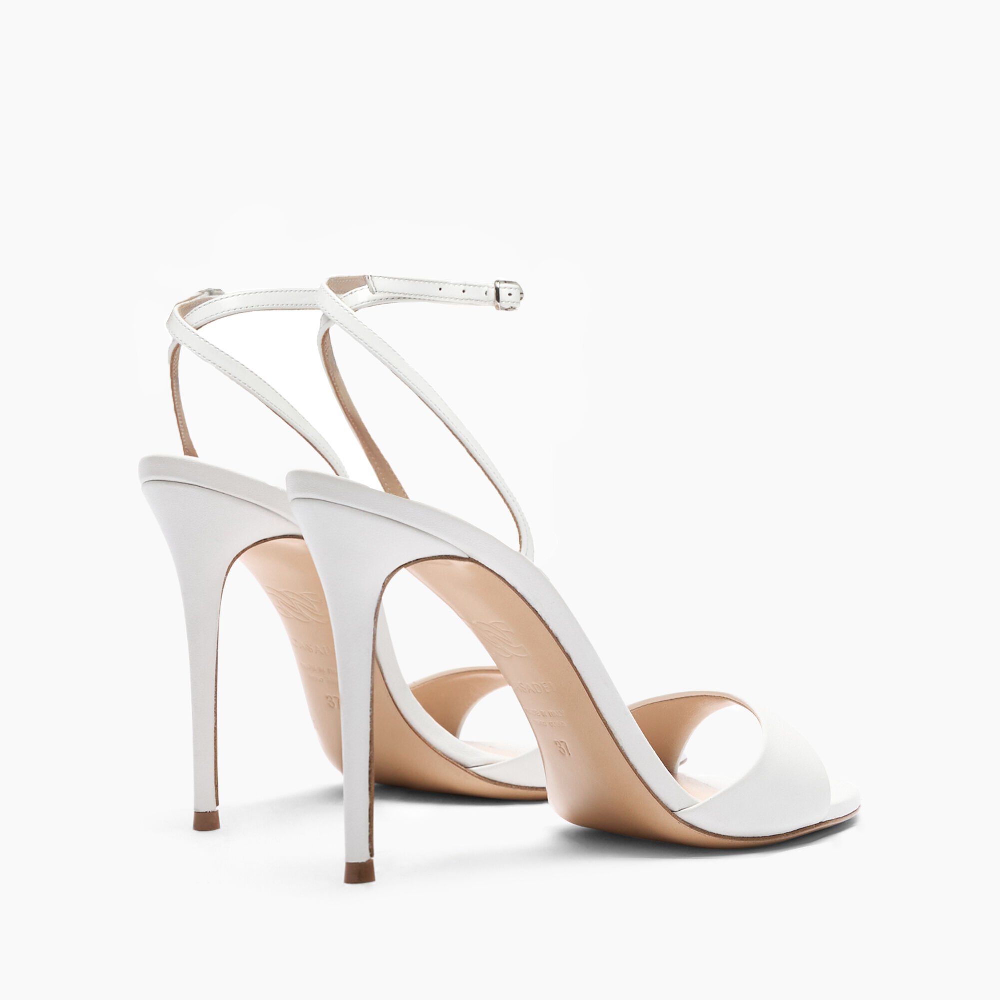 Casadei Julia Leather Sandals White 1L293J1001MINOR