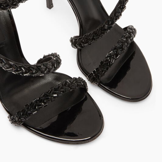 Casadei Starsway Blade Sandals Black 1L395A100TT0528 Casadei Starsway Blade Sandals Black 1L395A100TT0528