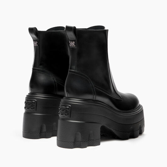  Maxxxi Zipped Leather Ankle Booots Black 2R500Y070NC1563