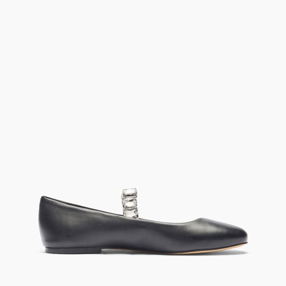 Casadei حذاء باليرينا كريستال Black 1A283J0101C2675 Casadei حذاء باليرينا كريستال Black 1A283J0101C2675