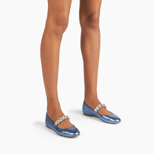 Casadei Flash Ballet Flats Denim 1A283J0101C2676