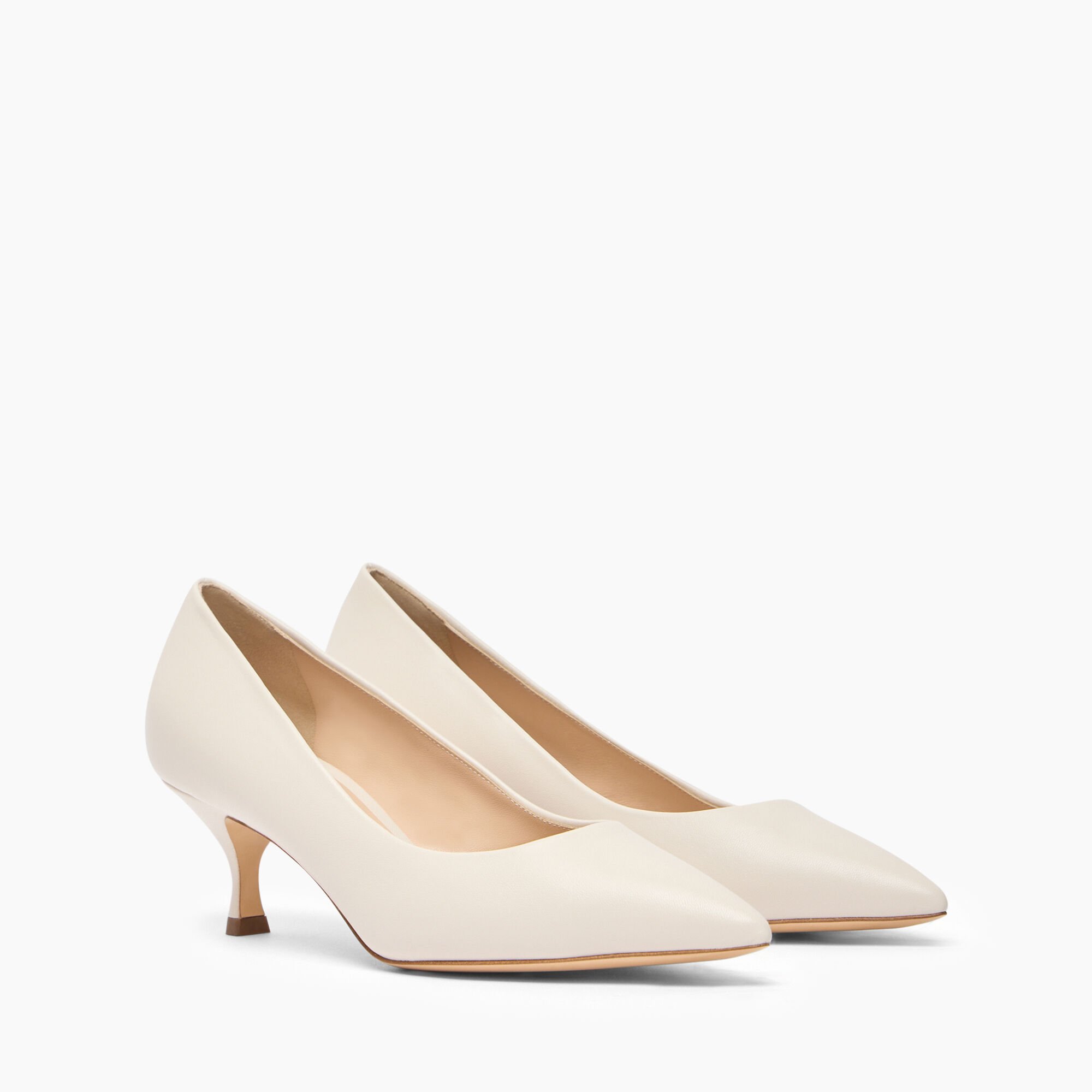 Casadei Julia Leather Pumps Ecrù 1F993J0501MINOR