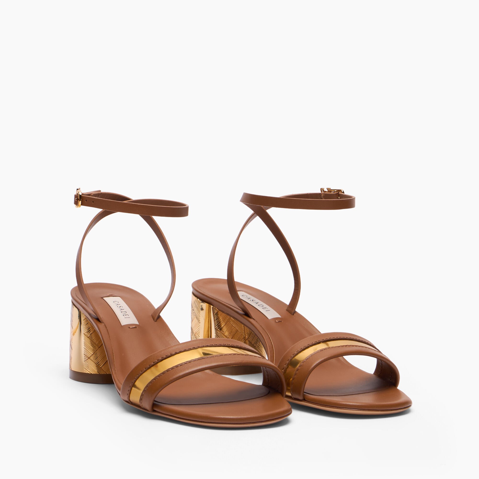 Casadei ReflexCleo Sandal Havana, gold 1L442B0501C2963 Casadei ReflexCleo Sandal Havana, gold 1L442B0501C2963
