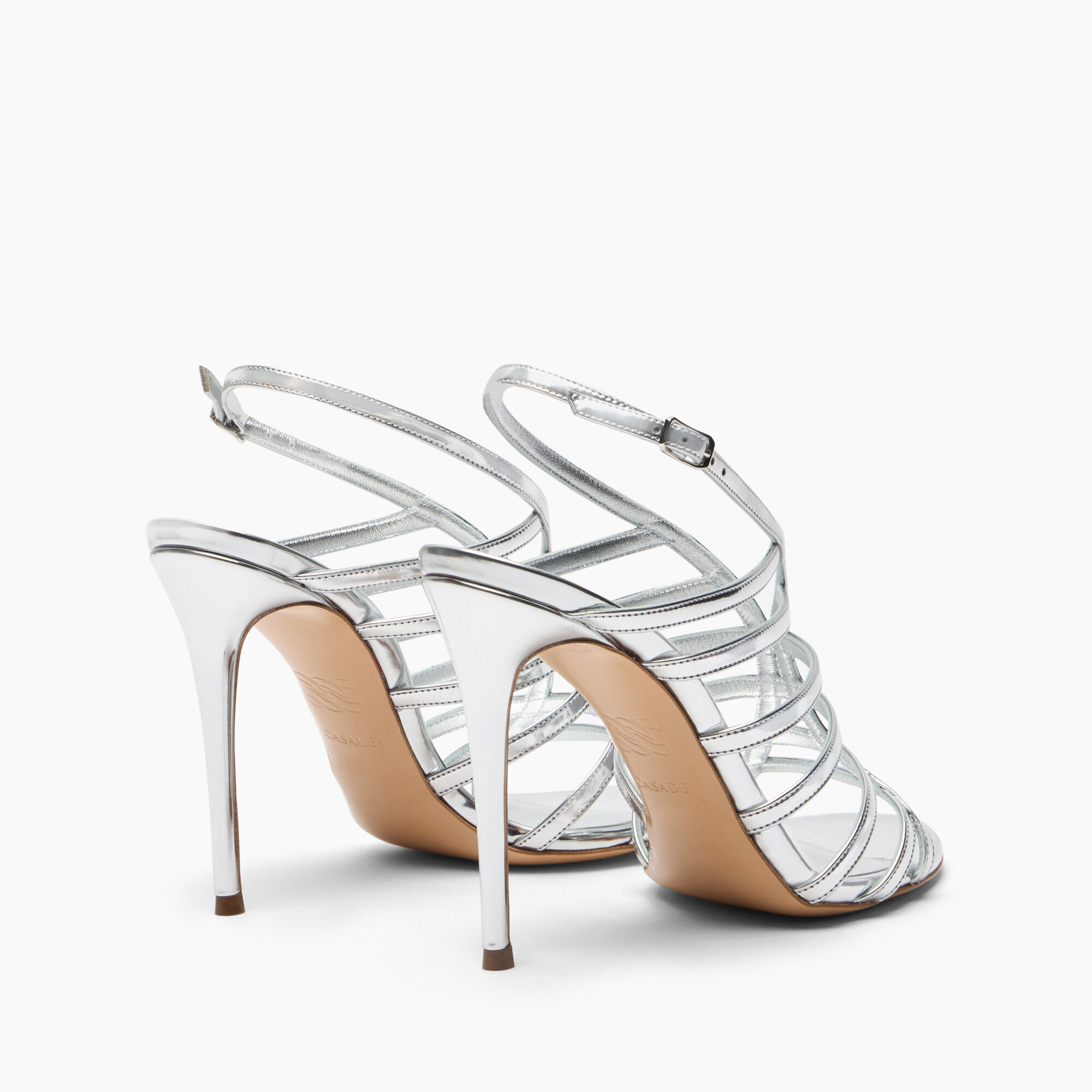 Julia Jolly Interstellar Sandal in Silver for Women | Casadei®