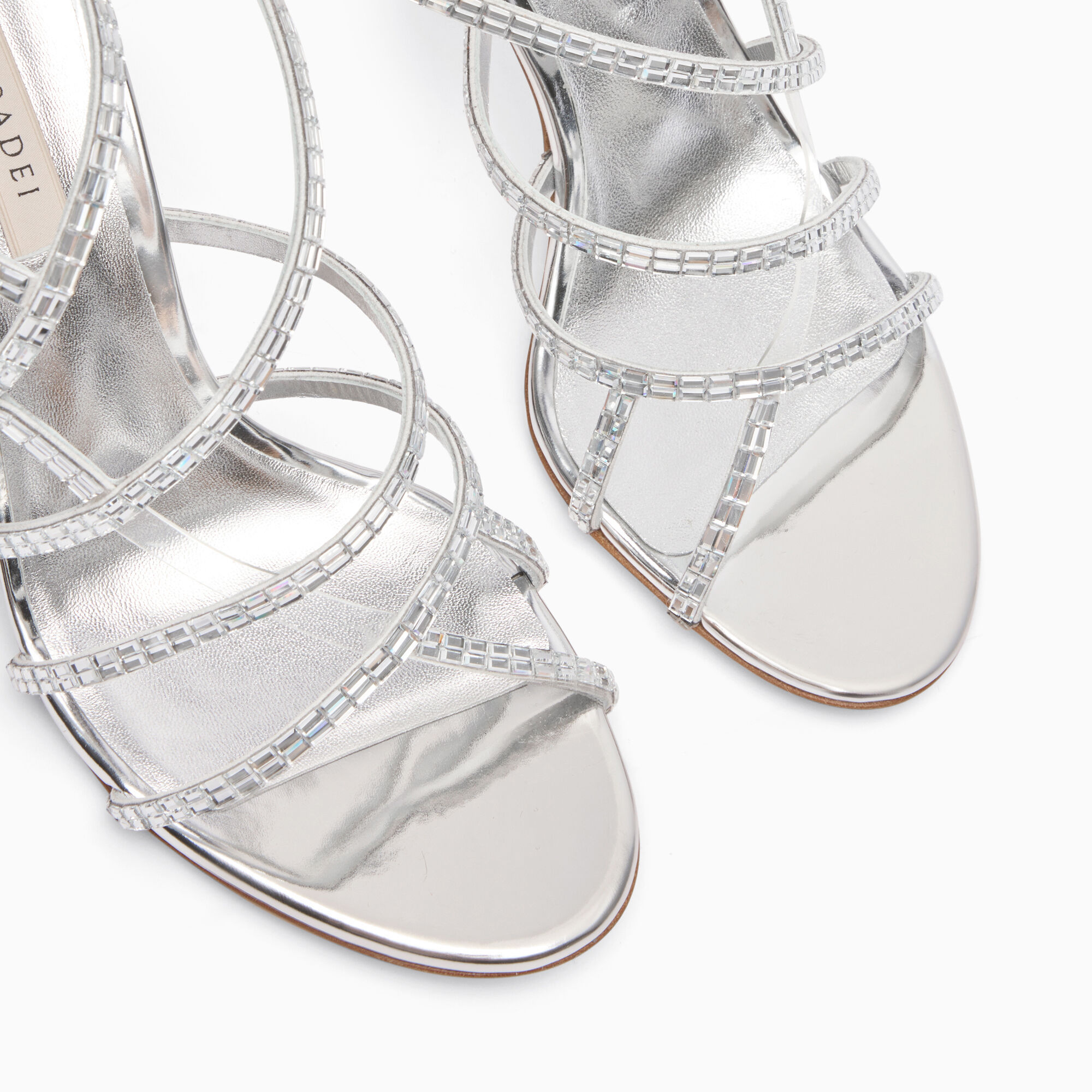 Casadei Starsway Cage Julia Sandals Silver 1L400A0801T0535