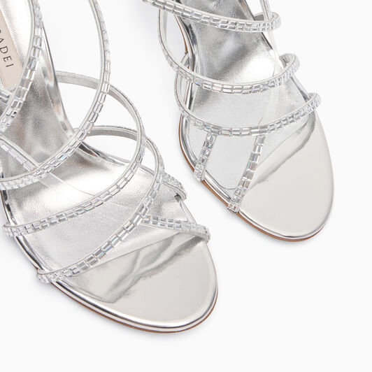 Casadei Starsway Cage Julia Sandals Silver 1L400A0801T0535 Casadei Starsway Cage Julia Sandals Silver 1L400A0801T0535