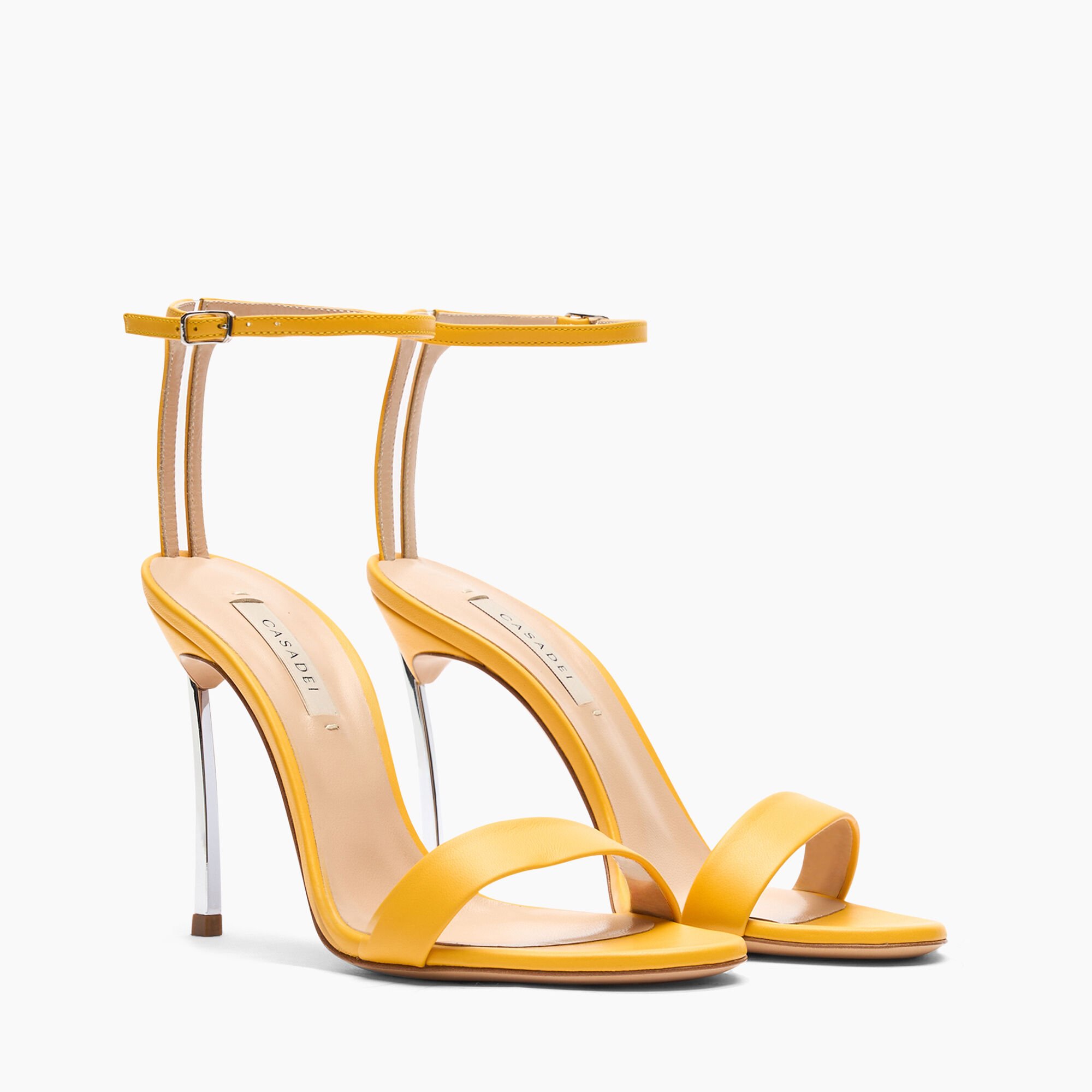 Casadei Marta Leather Sandals Curcuma 1L165W100MC2015