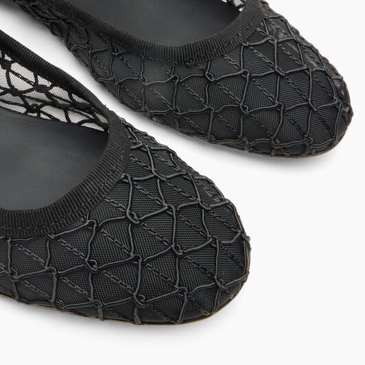 Casadei Sifnos Ballerina Flat Schwarz 1A304B0101C2956