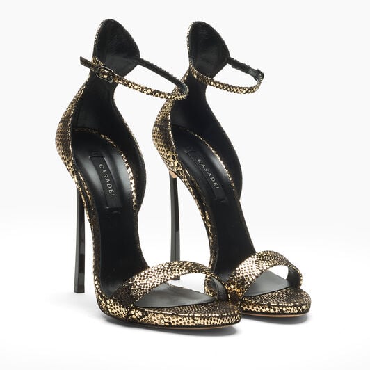 Casadei Cappa Blade Goldfinger Sandal Goldfinger 1LG50D125TGLDFG Casadei Cappa Blade Goldfinger Sandal Goldfinger 1LG50D125TGLDFG