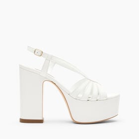 Casadei Elsa Plateauschuhe Weiss 1L463B1201C2124