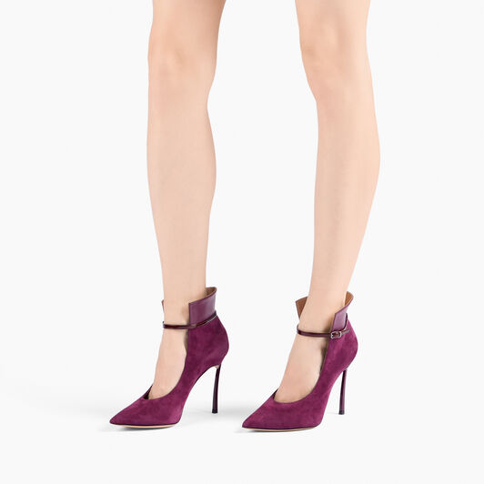 Casadei Blade Suede Pumps Amarena 1H038A100TT0534