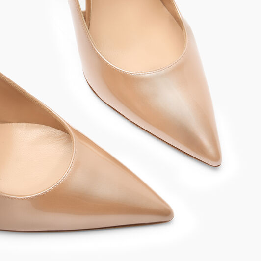 Casadei Julia Samurai Double Belts Slingback Sand 1G669B1001SAMUR