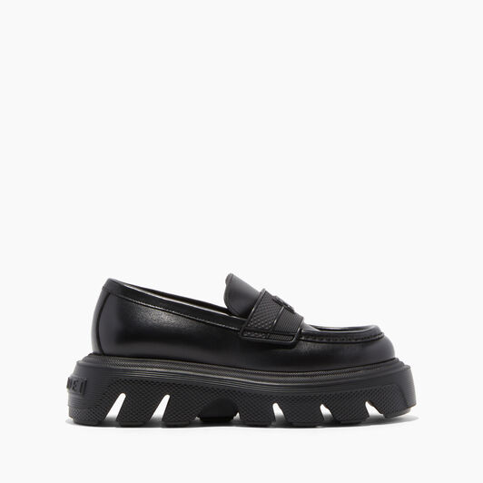 Casadei Generation C Leather Loafer Black 2D243W040NC1063