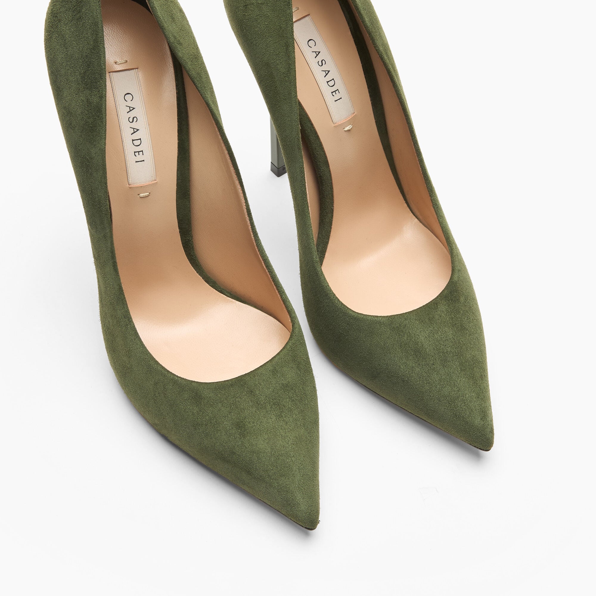 Casadei Blade Suede Pump Forest 1F916W120TCAMOS