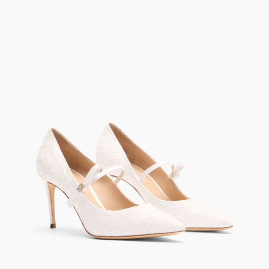 Casadei Julia Penny Liberty Pumps White 1F014A0801T0520 Casadei Julia Penny Liberty Pumps White 1F014A0801T0520