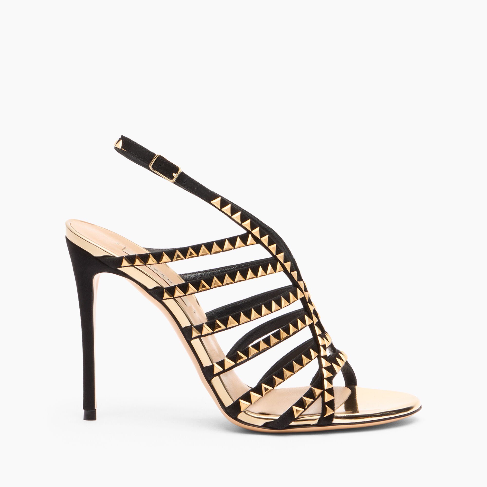 Casadei Divine Sandal Gold Black 1L407A1001C2903