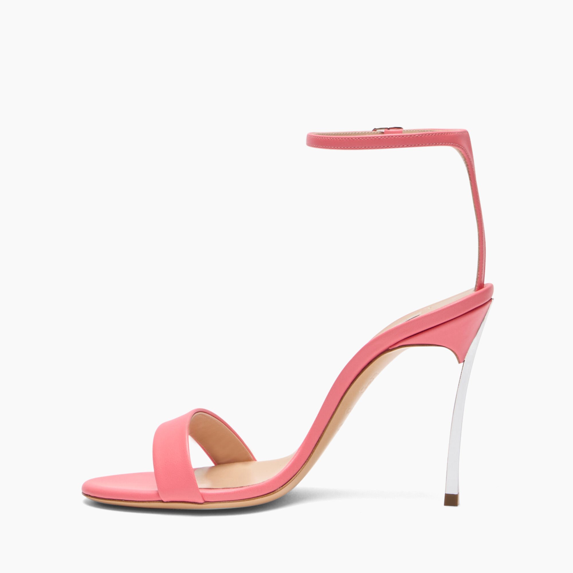 Casadei Marta Leather Sandals Coral 1L165W100MC2015