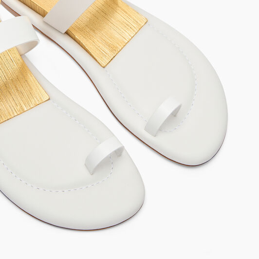 Casadei Zeppa Blade Sandals White 1N235J0201C2667