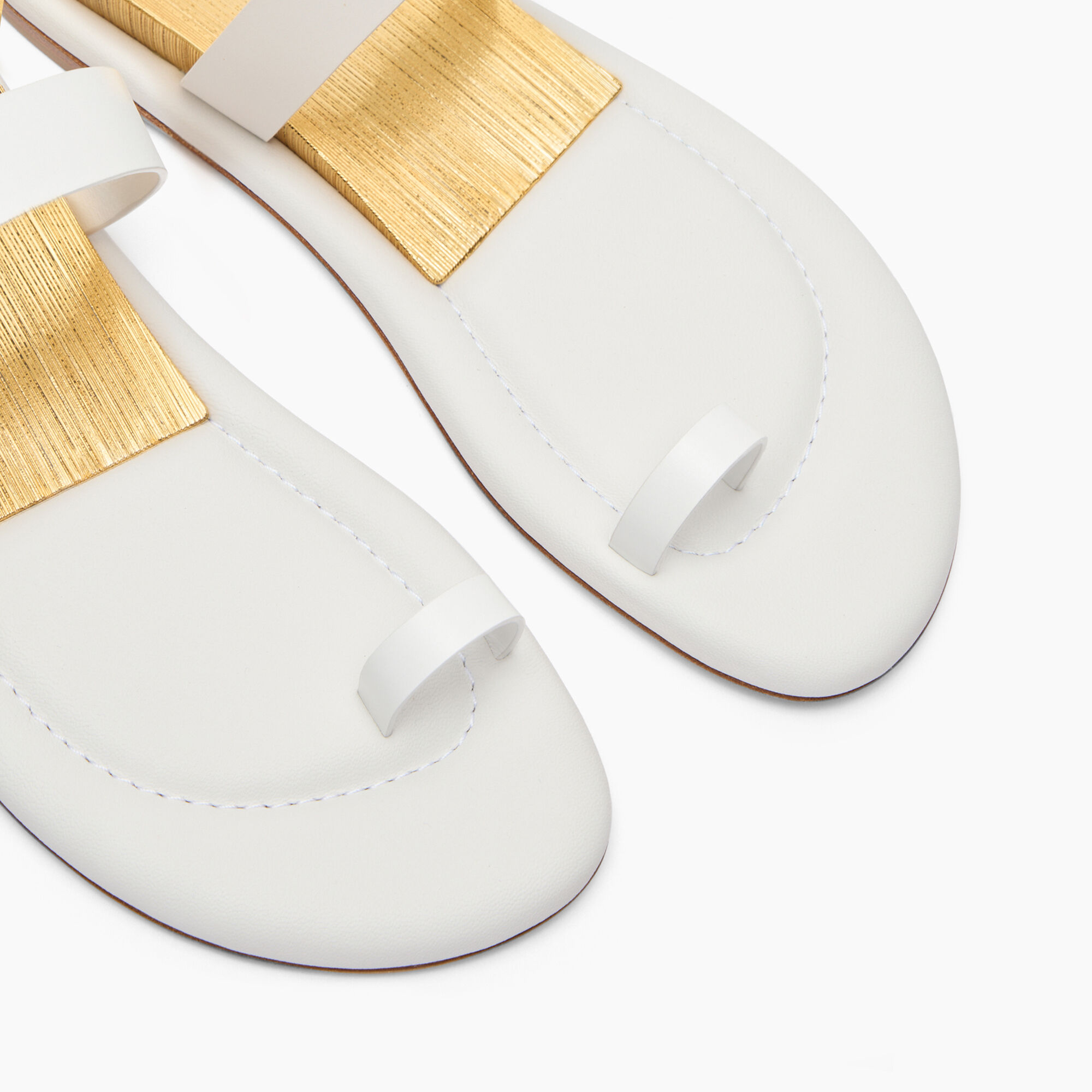 Casadei Zeppa Blade Sandals White 1N235J0201C2667