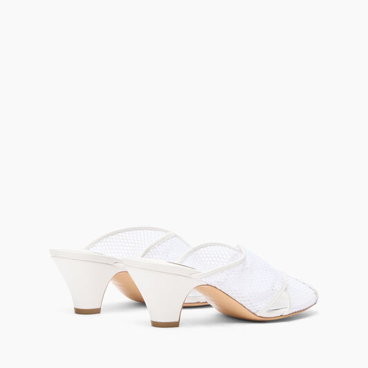 Casadei Muni Net Mules White 1H028J0501T0508