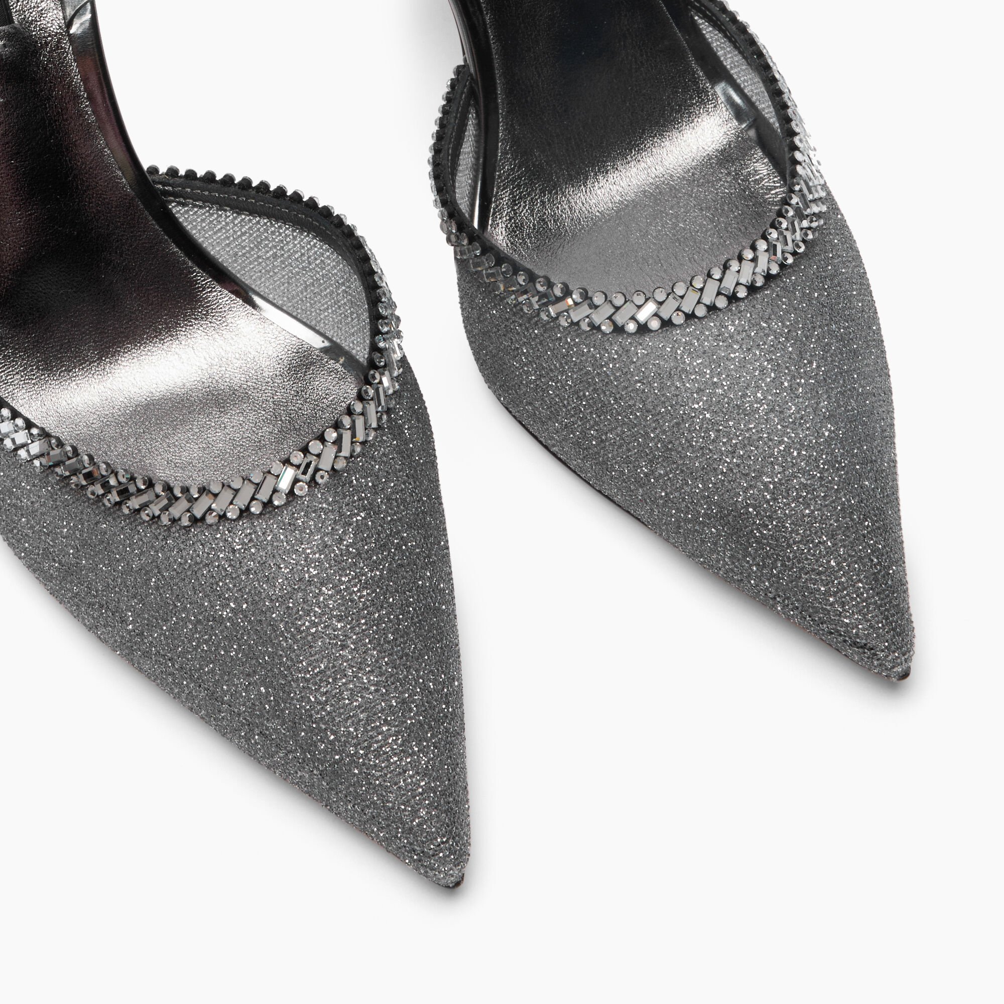 Casadei Josephine Julia Slingback Iron, silver 1H072B0801C2955 Casadei Josephine Julia Slingback Iron, silver 1H072B0801C2955